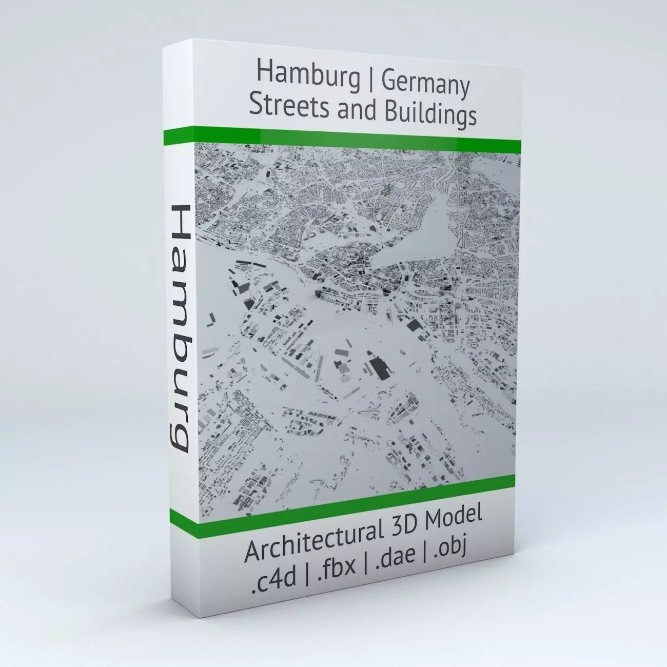 Hamburg Streets and Buildings 3D model_0