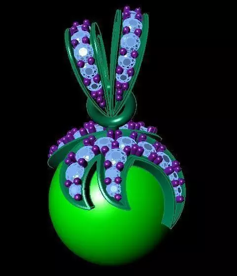 TJO 11 Diamond Pendant 3D print model_0