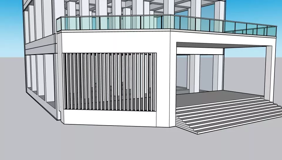 Tall Rectangular Building 3D model