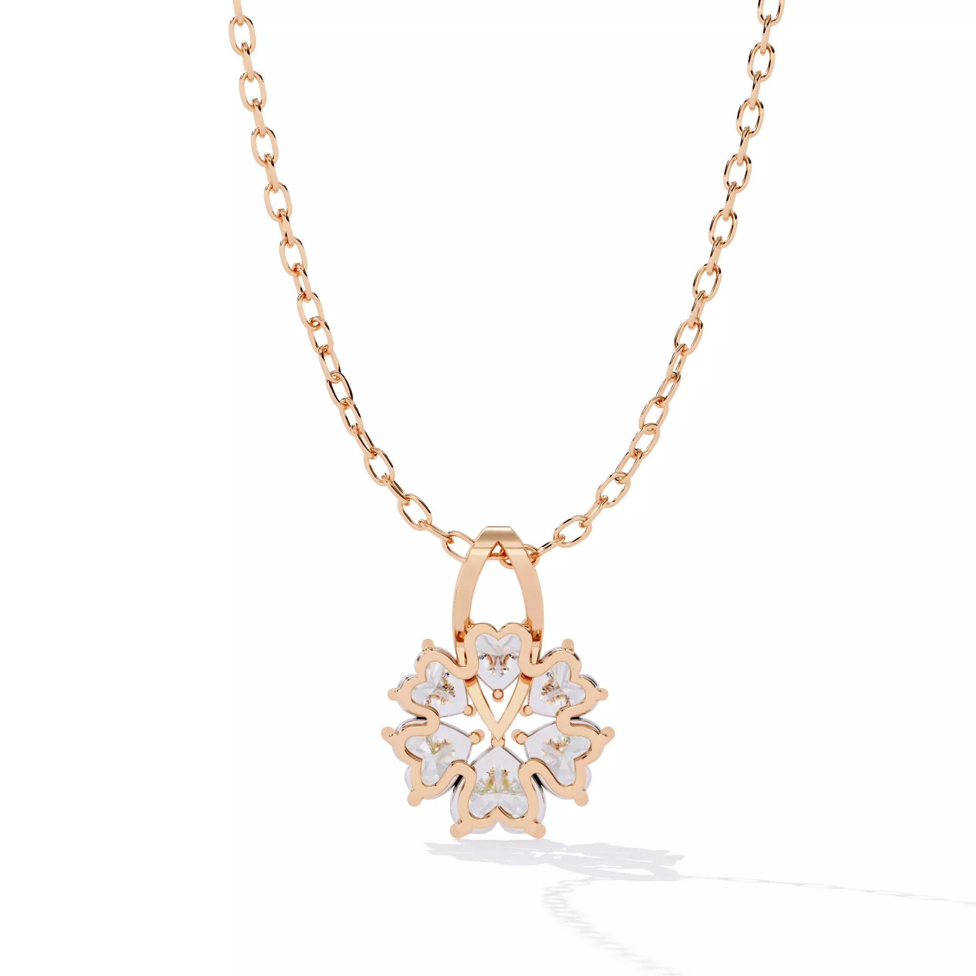 Minimal Snowflake Diamond Pendant CAD STL File 3D print model