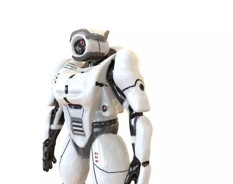 Robot K99 Low-poly 3D model_0