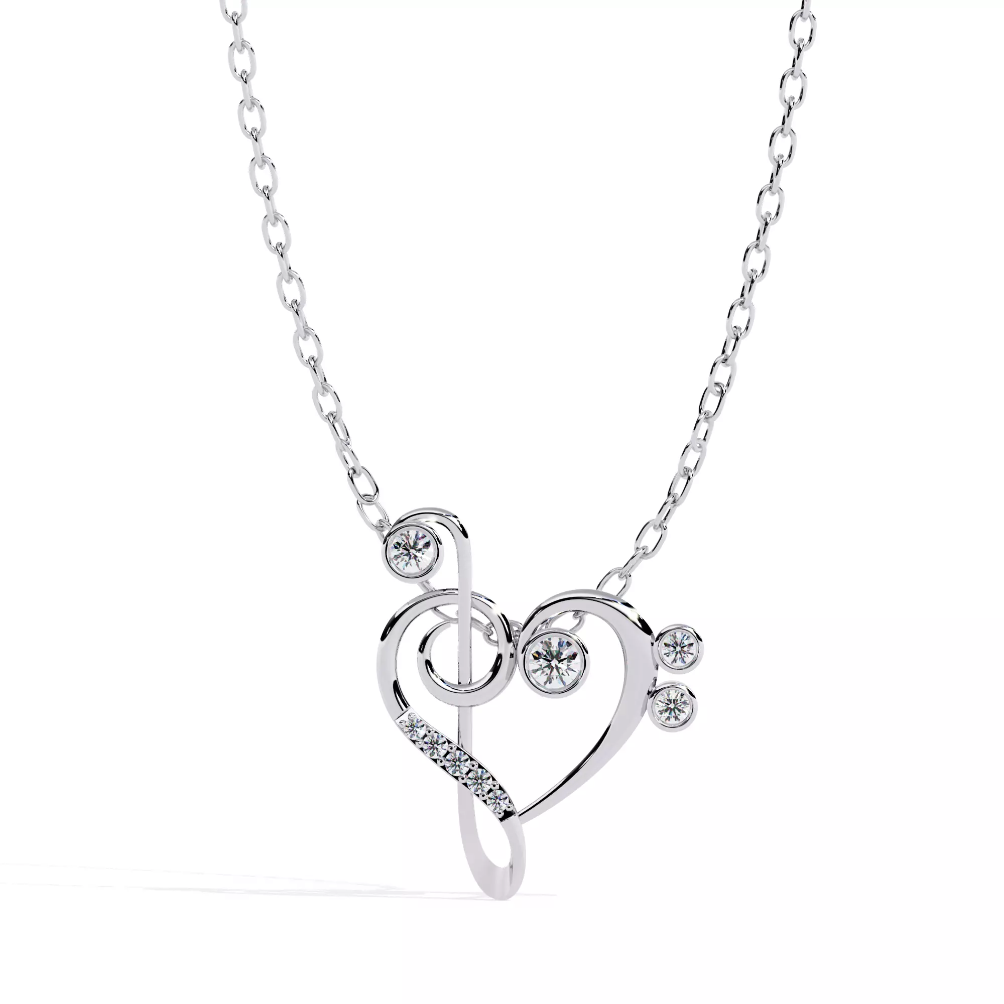 Delicate Heart Frame Pendant STL CAD Design 3D print model