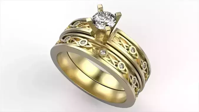 Celtic Knot Wedding Set