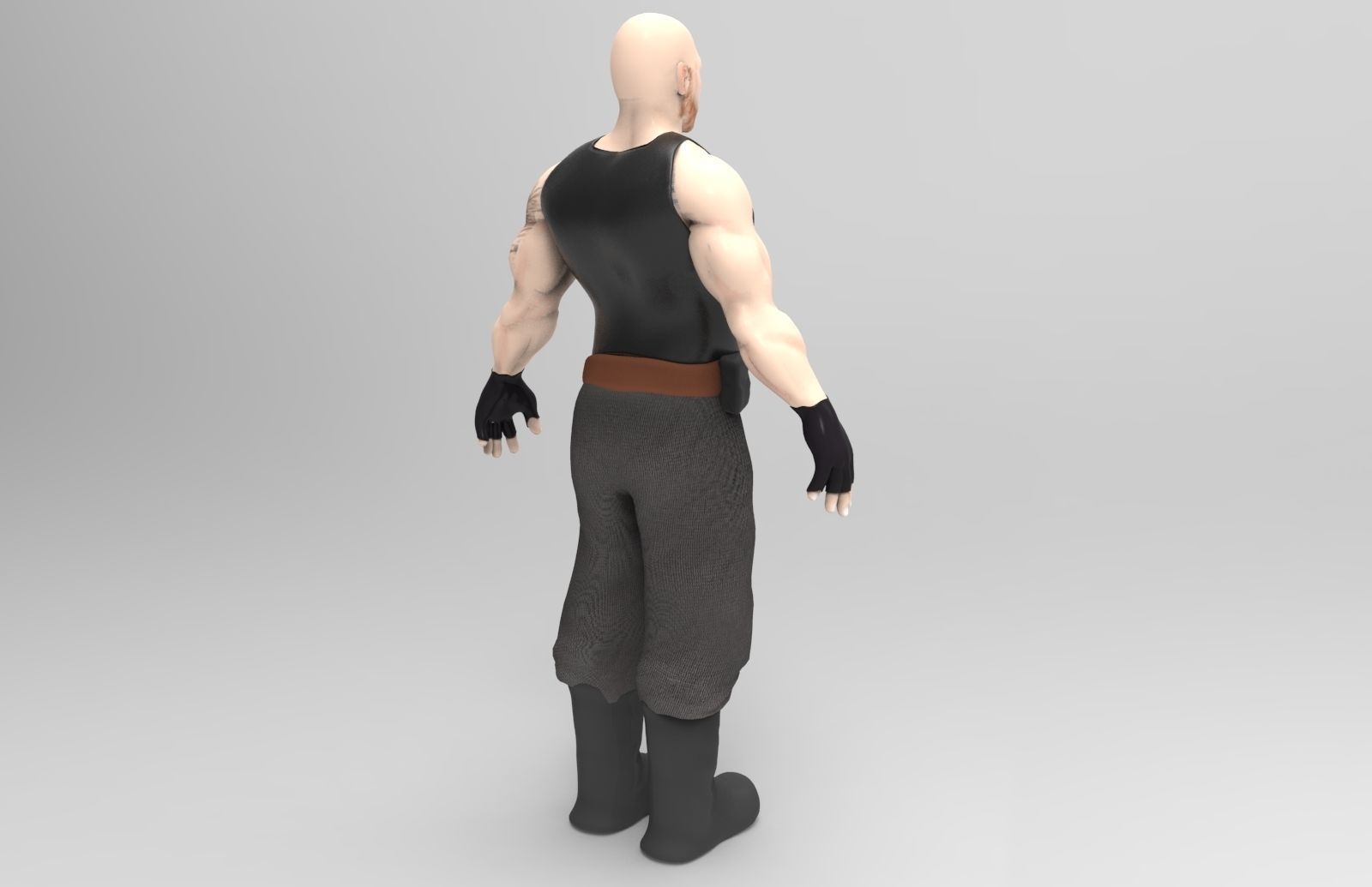 Mercenary Mk7 Low-poly 3D model_3