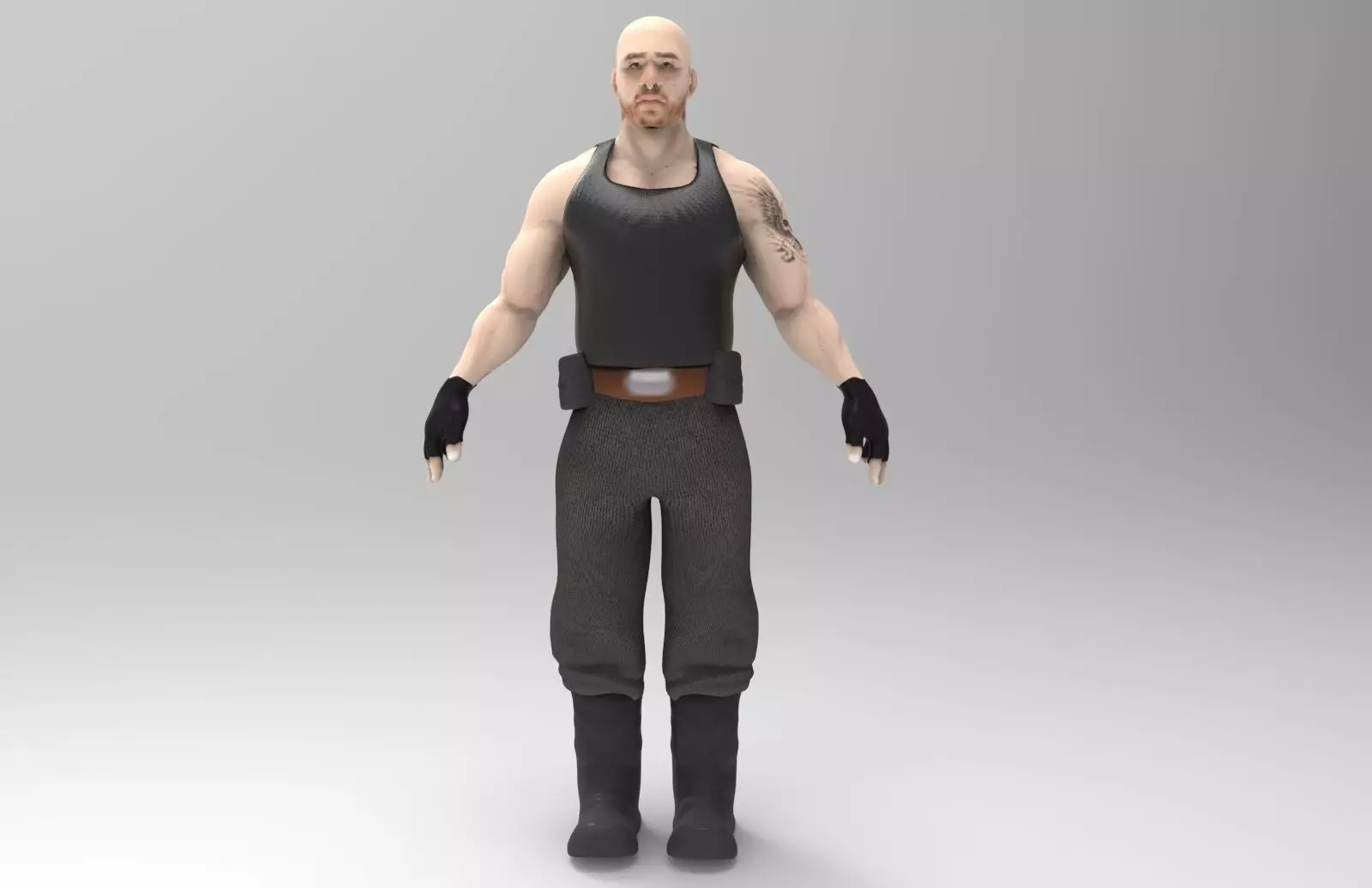 Mercenary Mk7 Low-poly 3D model_0