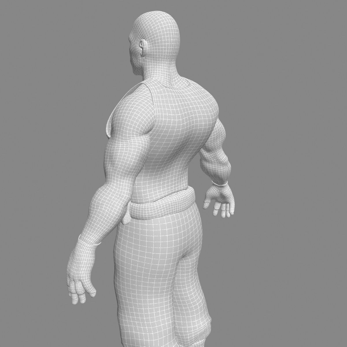 Mercenary Mk7 Low-poly 3D model_7