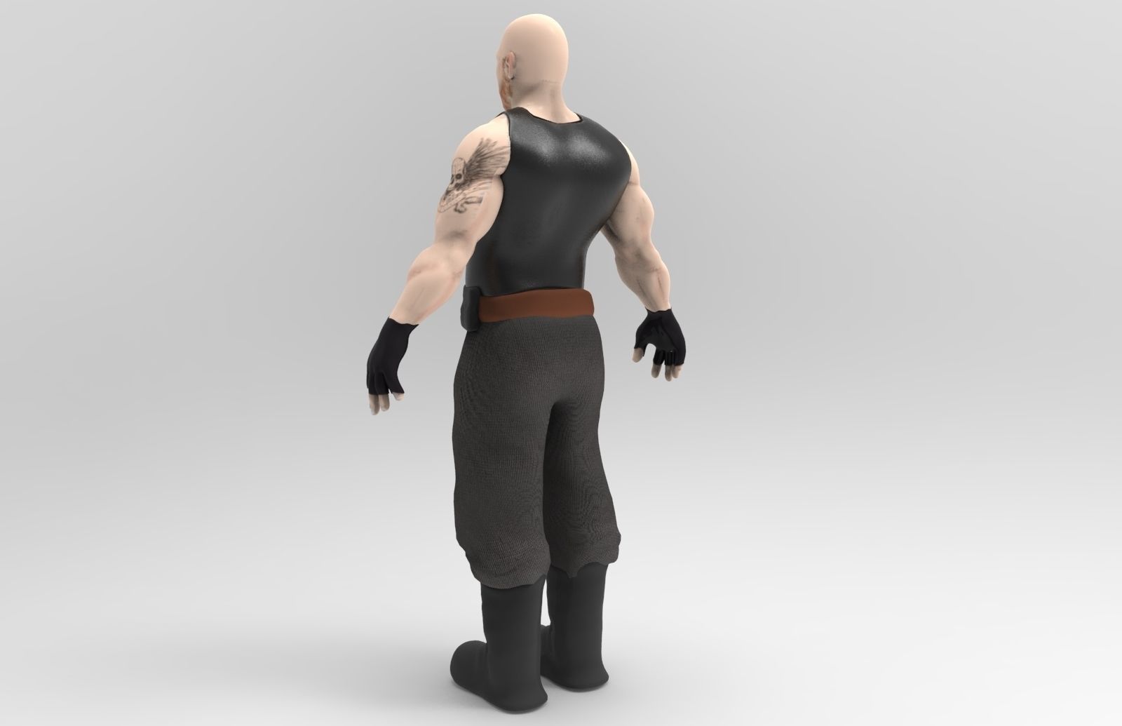 Mercenary Mk7 Low-poly 3D model_2