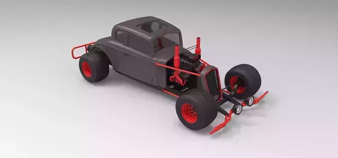 Hot rod 3D model