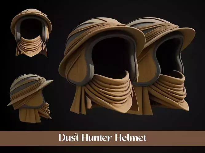 Stylized Desert Rebel Warrior Helmet - Dust Hunter