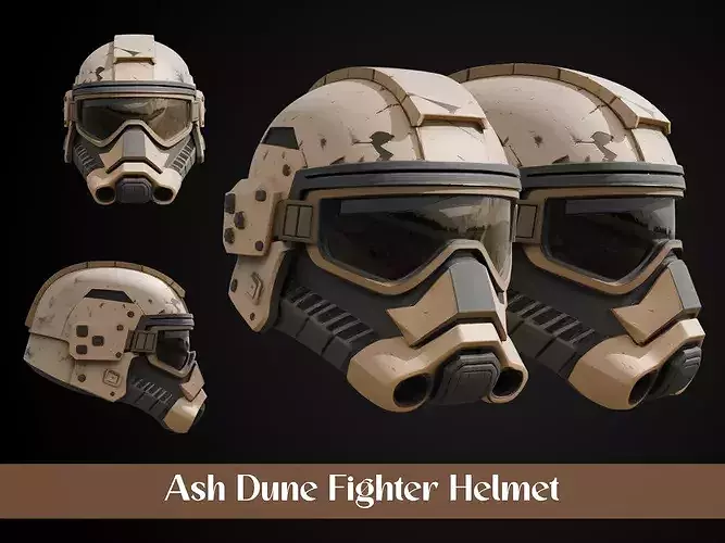 Stylized Desert Rebel Warrior Helmet - Scorch Raider