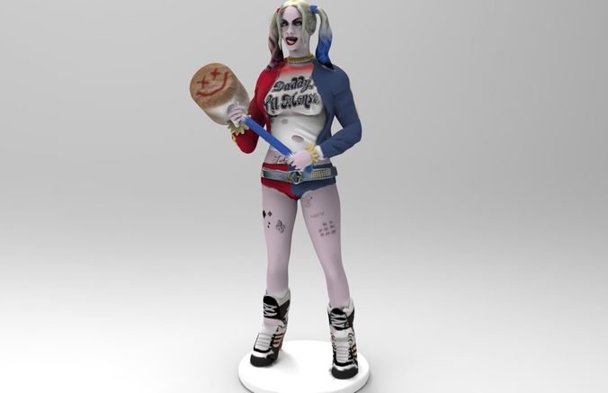 Harley Quinn Model Low-poly 3D model