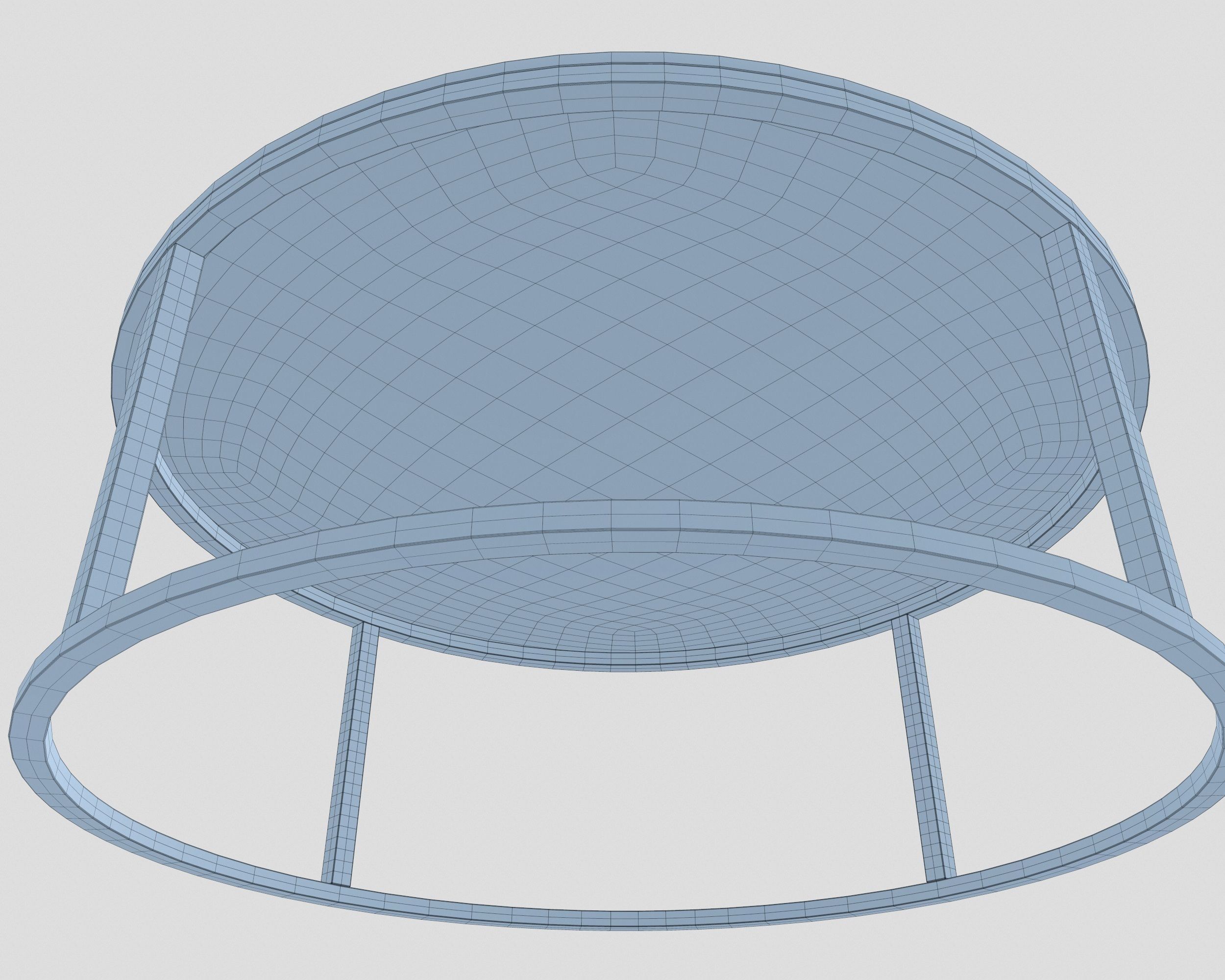 Marble Round Coffee Table 3D model_8