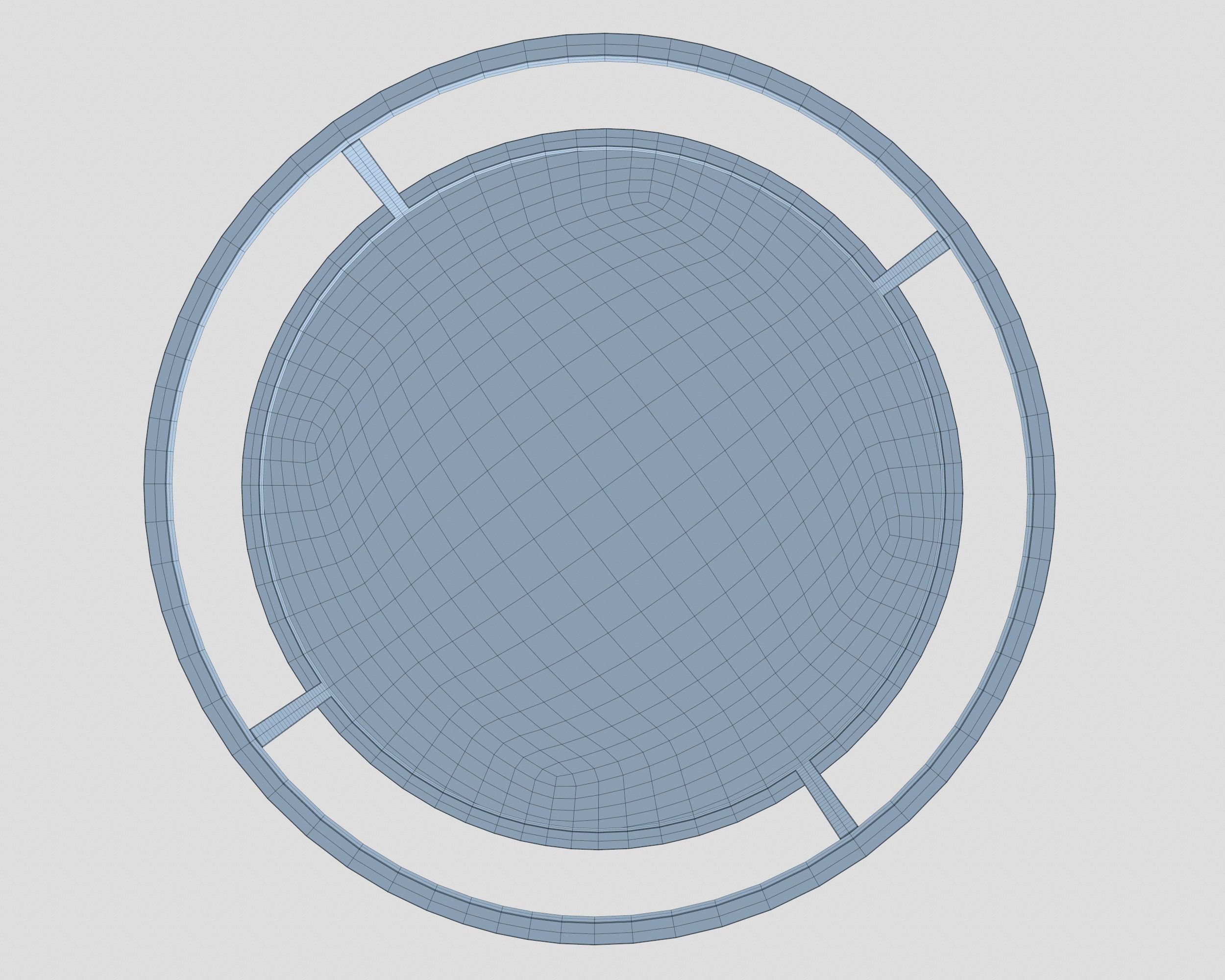 Marble Round Coffee Table 3D model_7