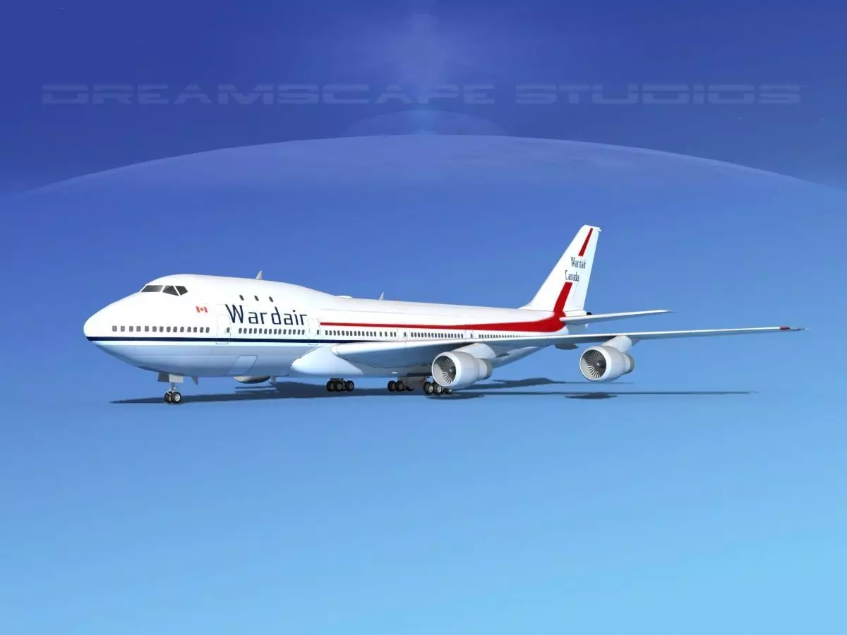 Boeing 747-100 Wardair Canada 3D model_0
