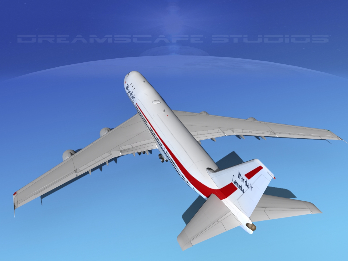 Boeing 747-100 Wardair Canada 3D model_7