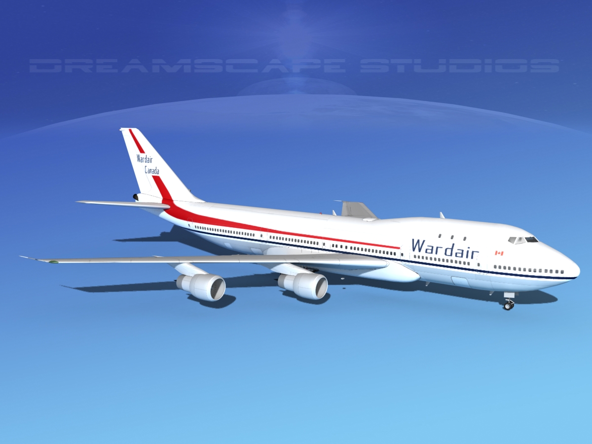 Boeing 747-100 Wardair Canada 3D model_3