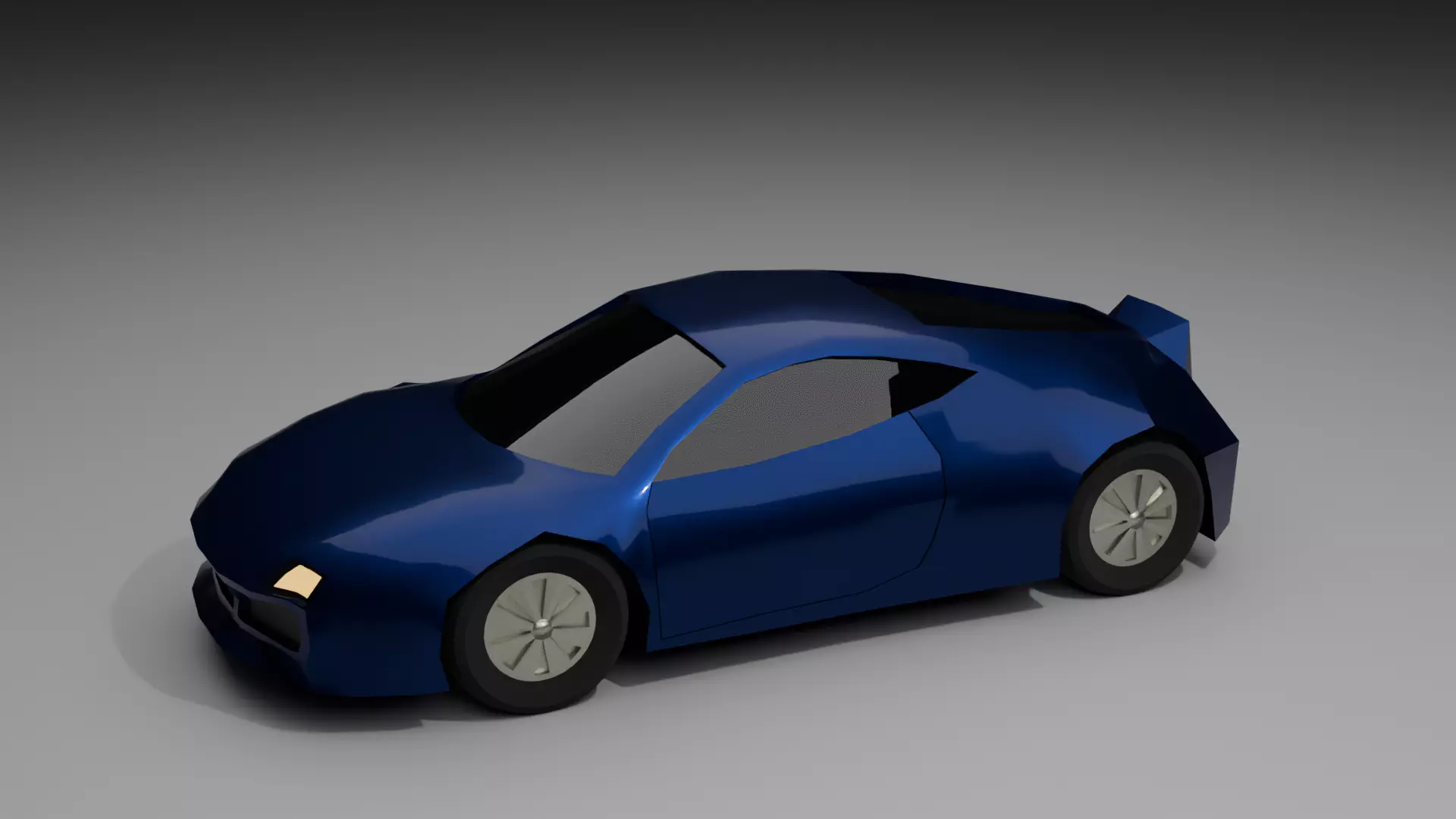 Low Poly Modern Super car Vehicle 2026 Game Ready FBX OBJ Low-poly 3D model