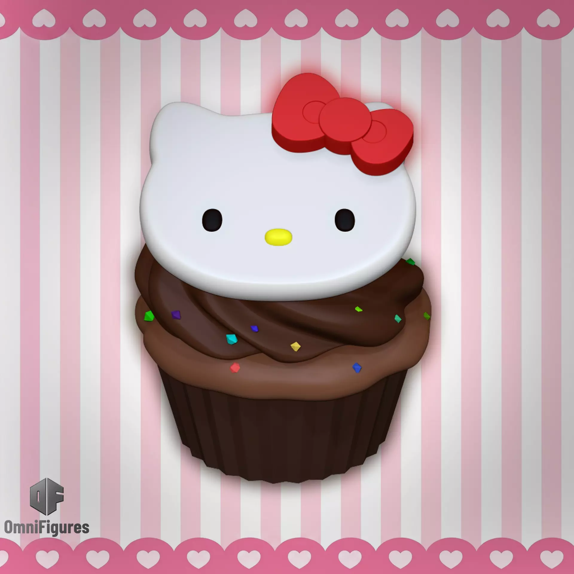 HelloKitty ChocoMuffin 3D print model