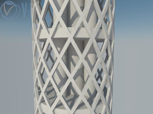 Cairo tower 3D print model_2