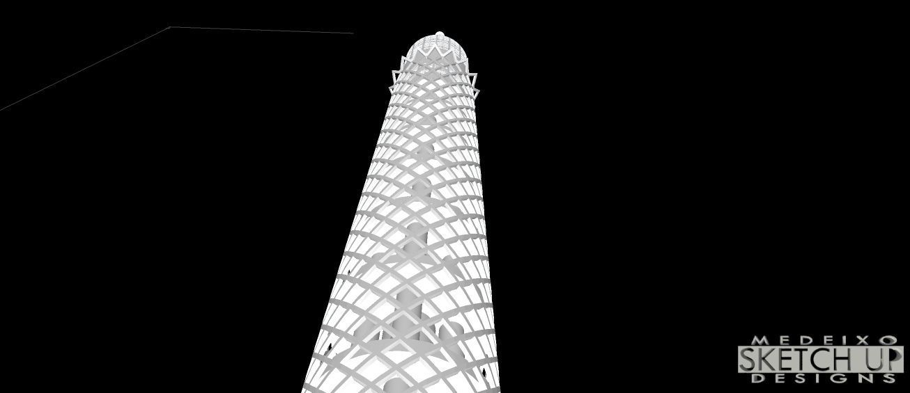 Cairo tower 3D print model_9