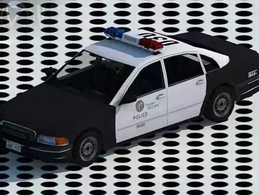 police car lowpoly