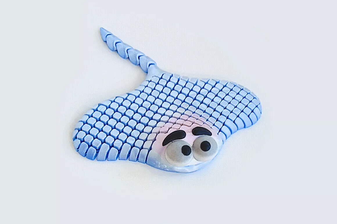 Articulated Stingray Print-in-Place 3D print model