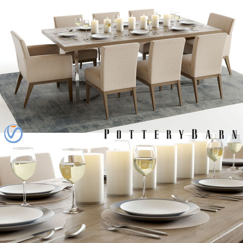 Pottery Barn Durham and Sadie 3D model