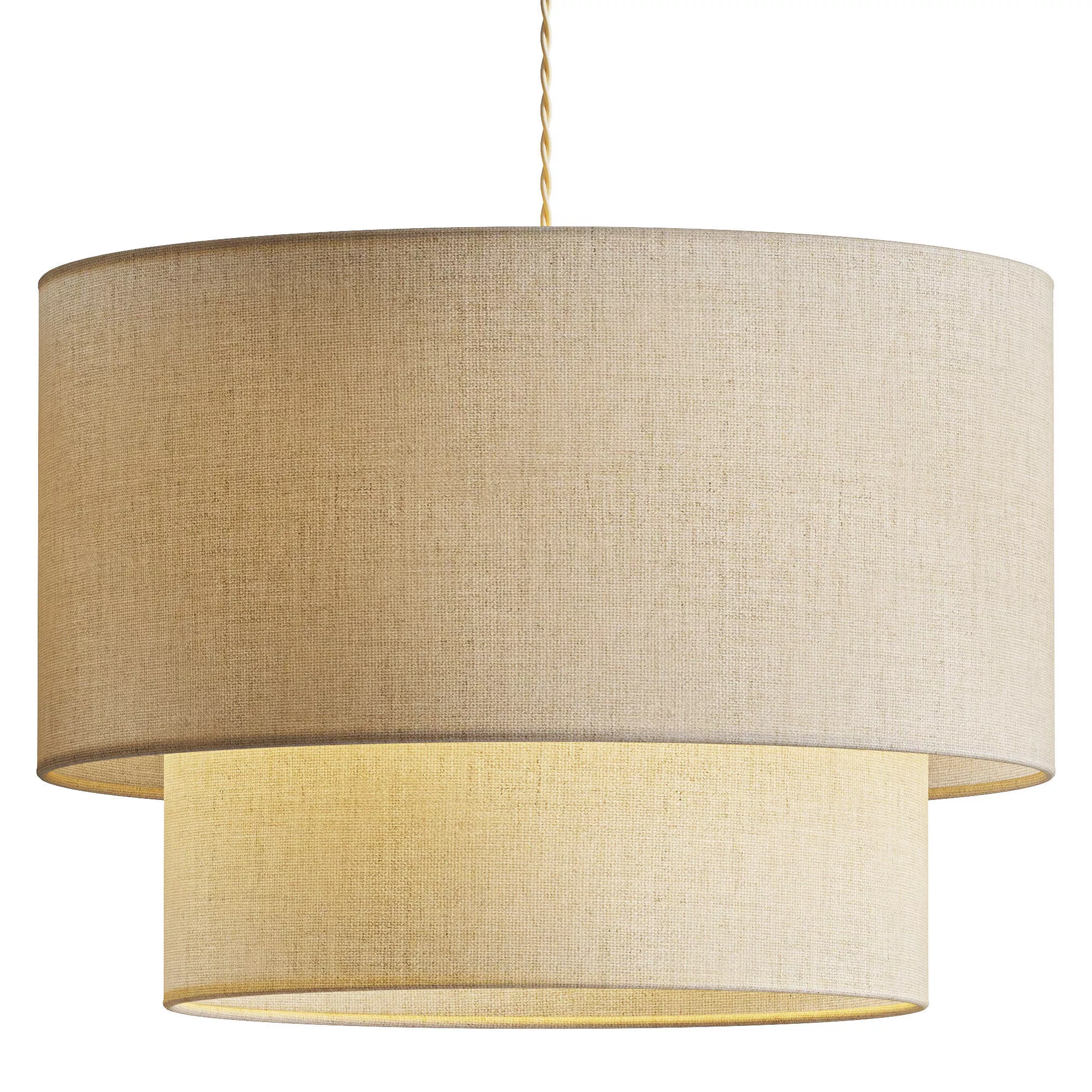 Biosag Aeroloom Layered Fabric Pendant Light 3D model