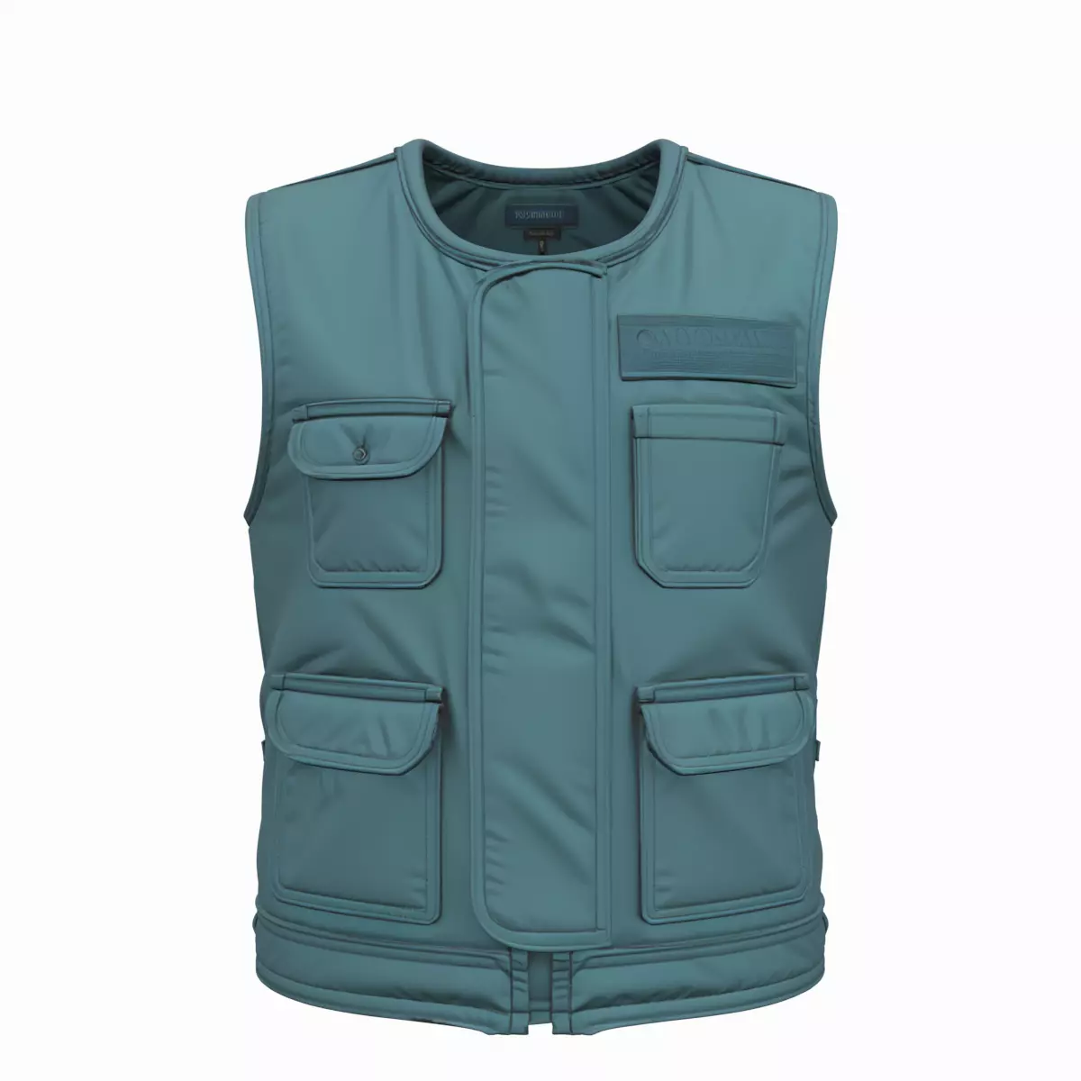 3D Surgical Vest Multiple Instrument Pockets Durable Velcro 3D model