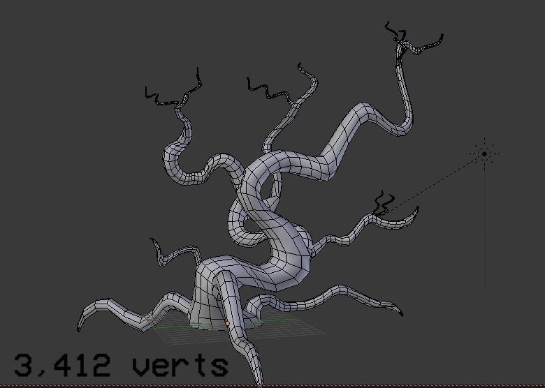 Game Ready Fantasy Tree and Treehouse Low-poly 3D model_3