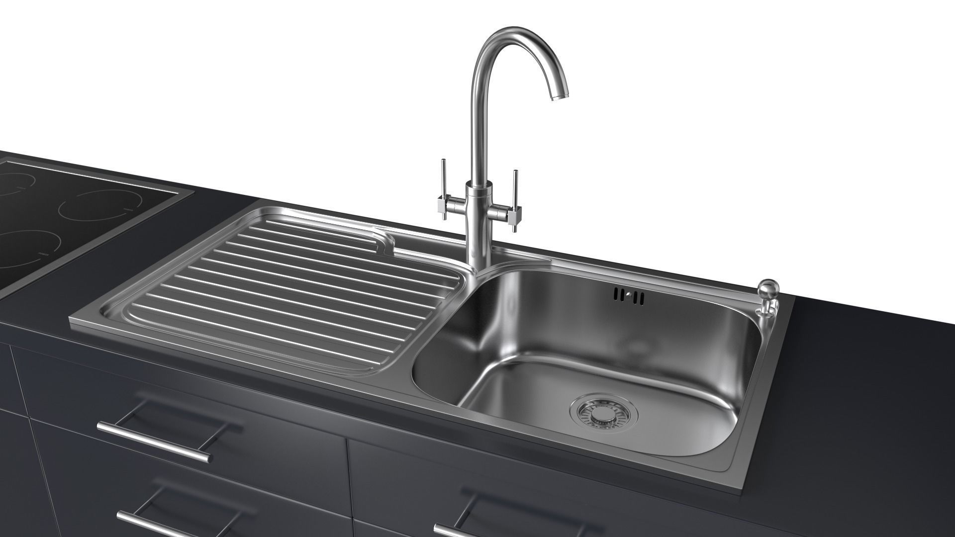 Photorealistic Modern Kitchen Furniture 3D model_6