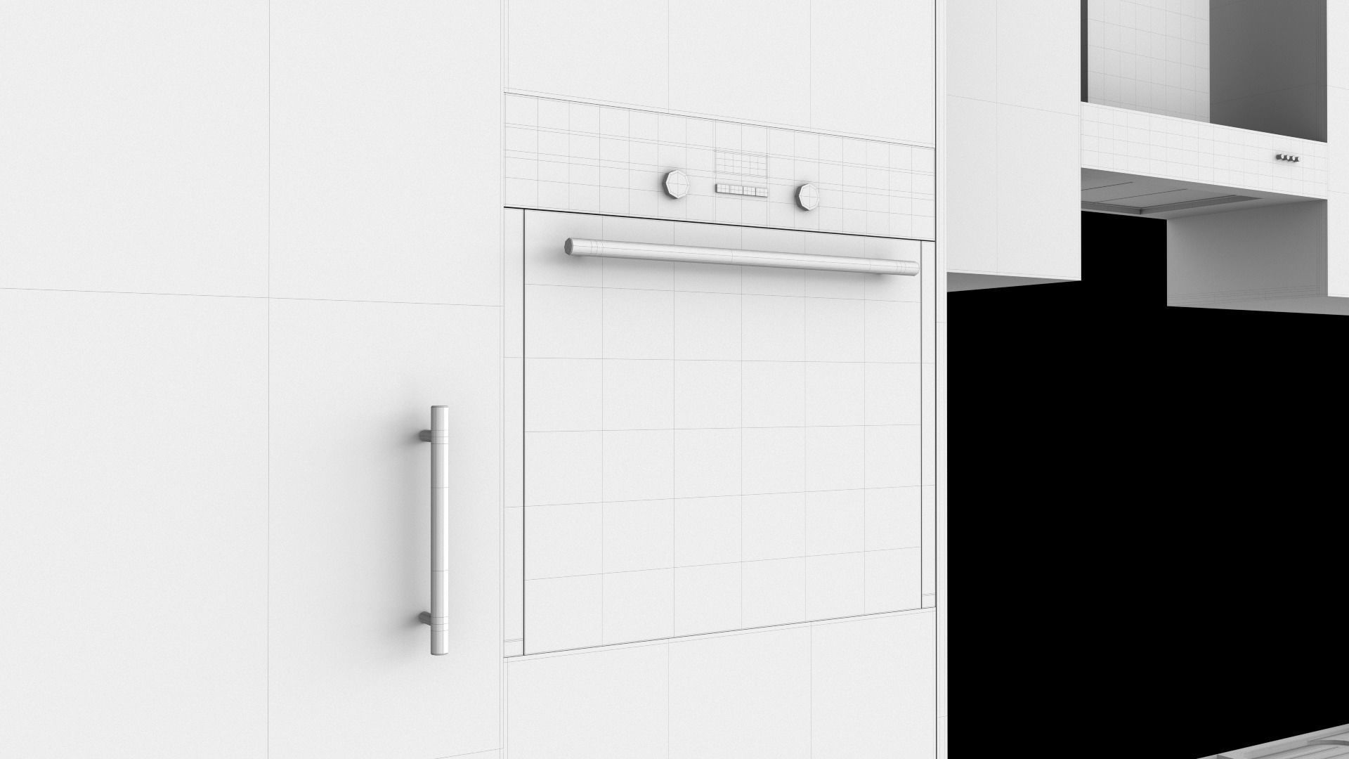 Photorealistic Modern Kitchen Furniture 3D model_10