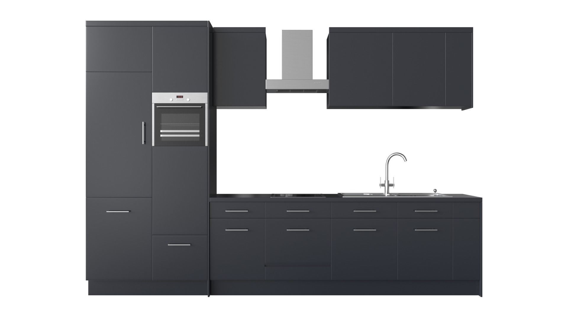 Photorealistic Modern Kitchen Furniture 3D model_0