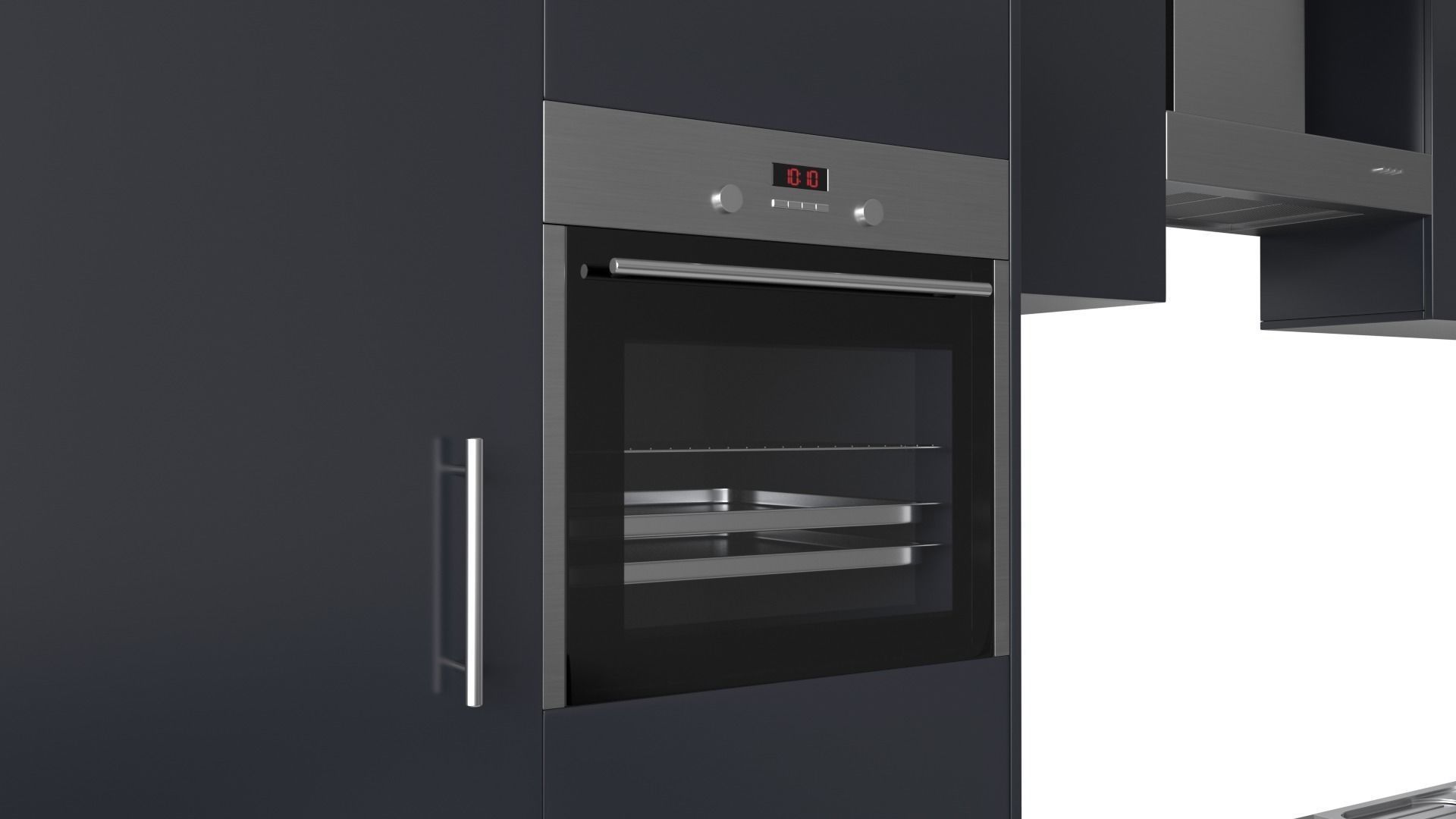 Photorealistic Modern Kitchen Furniture 3D model_9