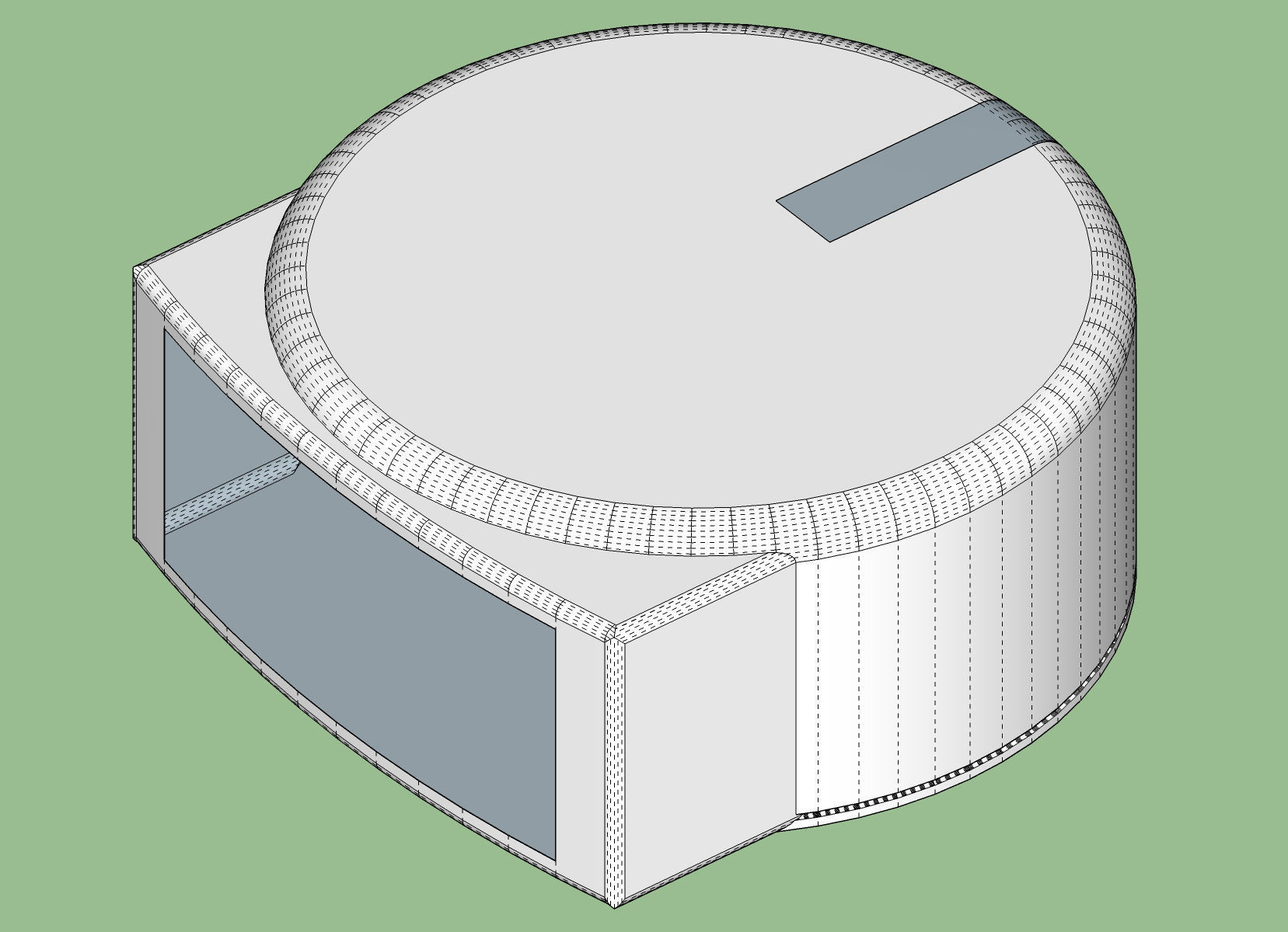 Public Restroom Plastic Toilet paper dispenser 3D model_5
