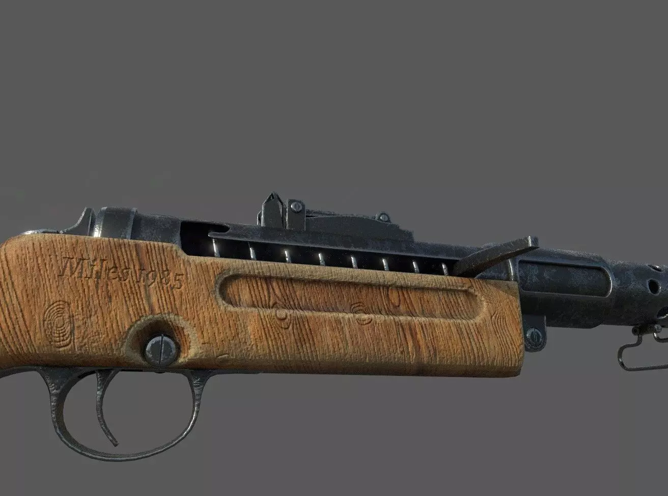 mp 28 submachine gun Free 3D model