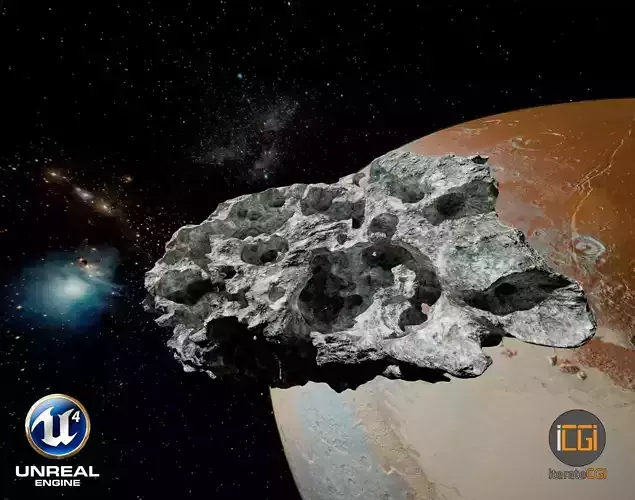 Detailed Asteroid2 Low-poly 3D model