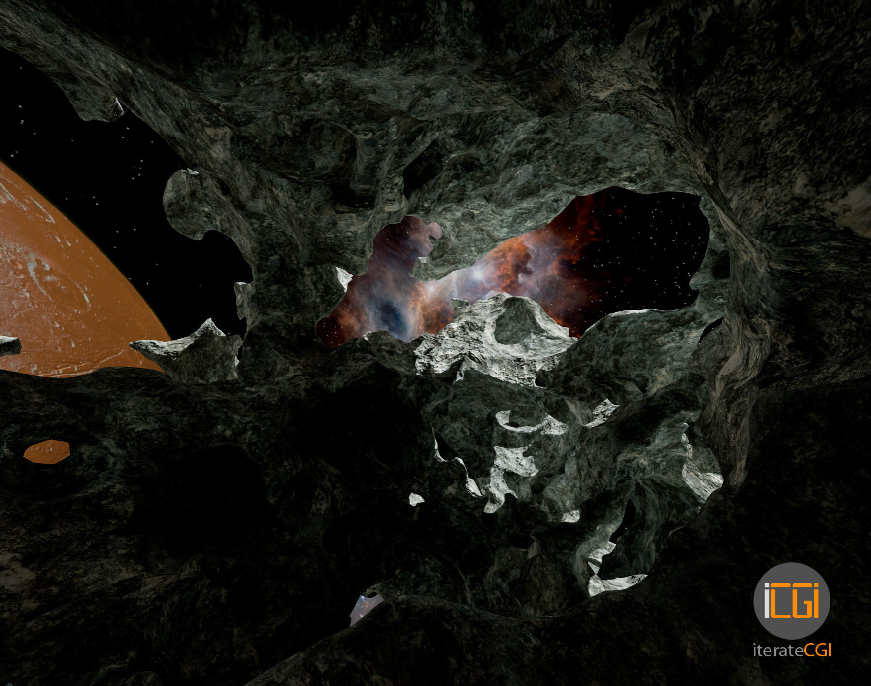 Detailed Asteroid2 Low-poly 3D model_4