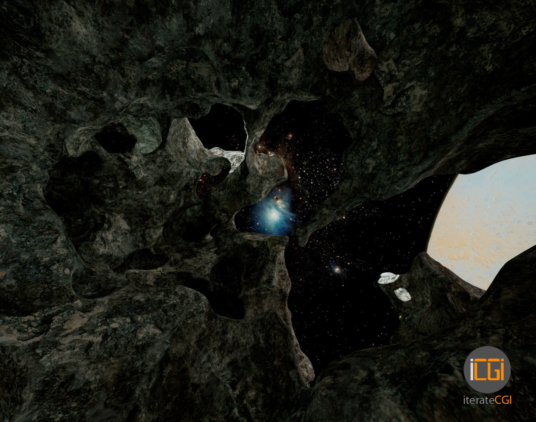 Detailed Asteroid2 Low-poly 3D model_19