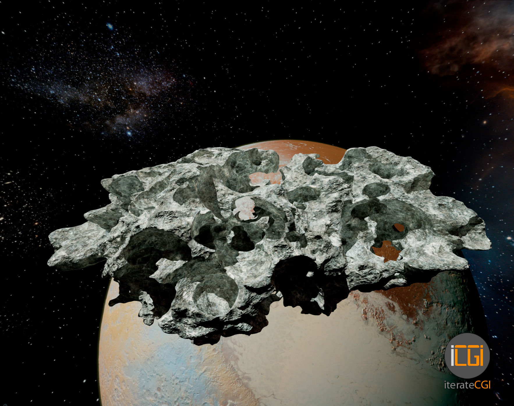 Detailed Asteroid2 Low-poly 3D model_2