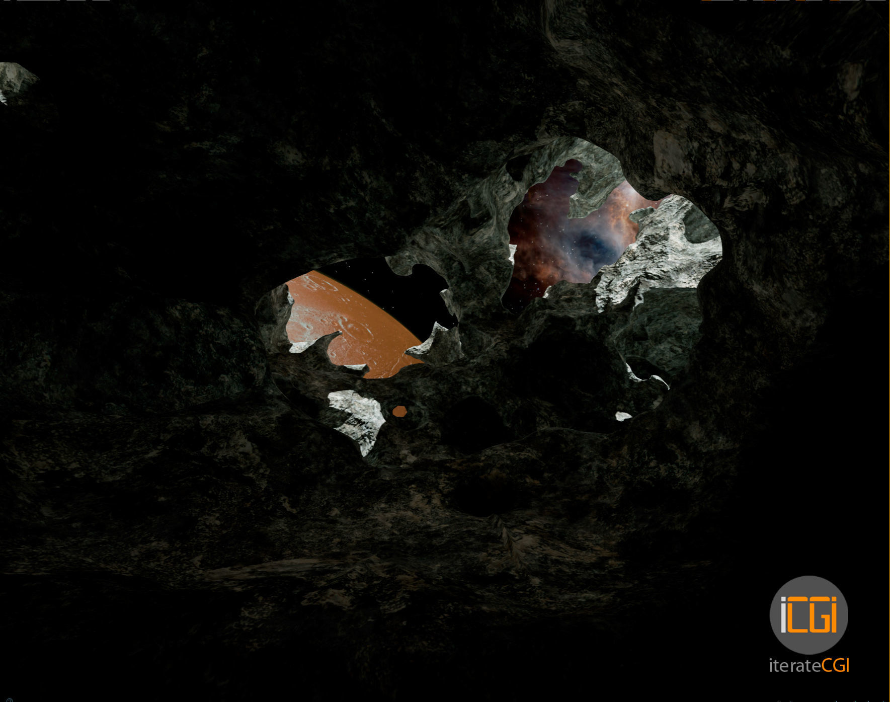 Detailed Asteroid2 Low-poly 3D model_10