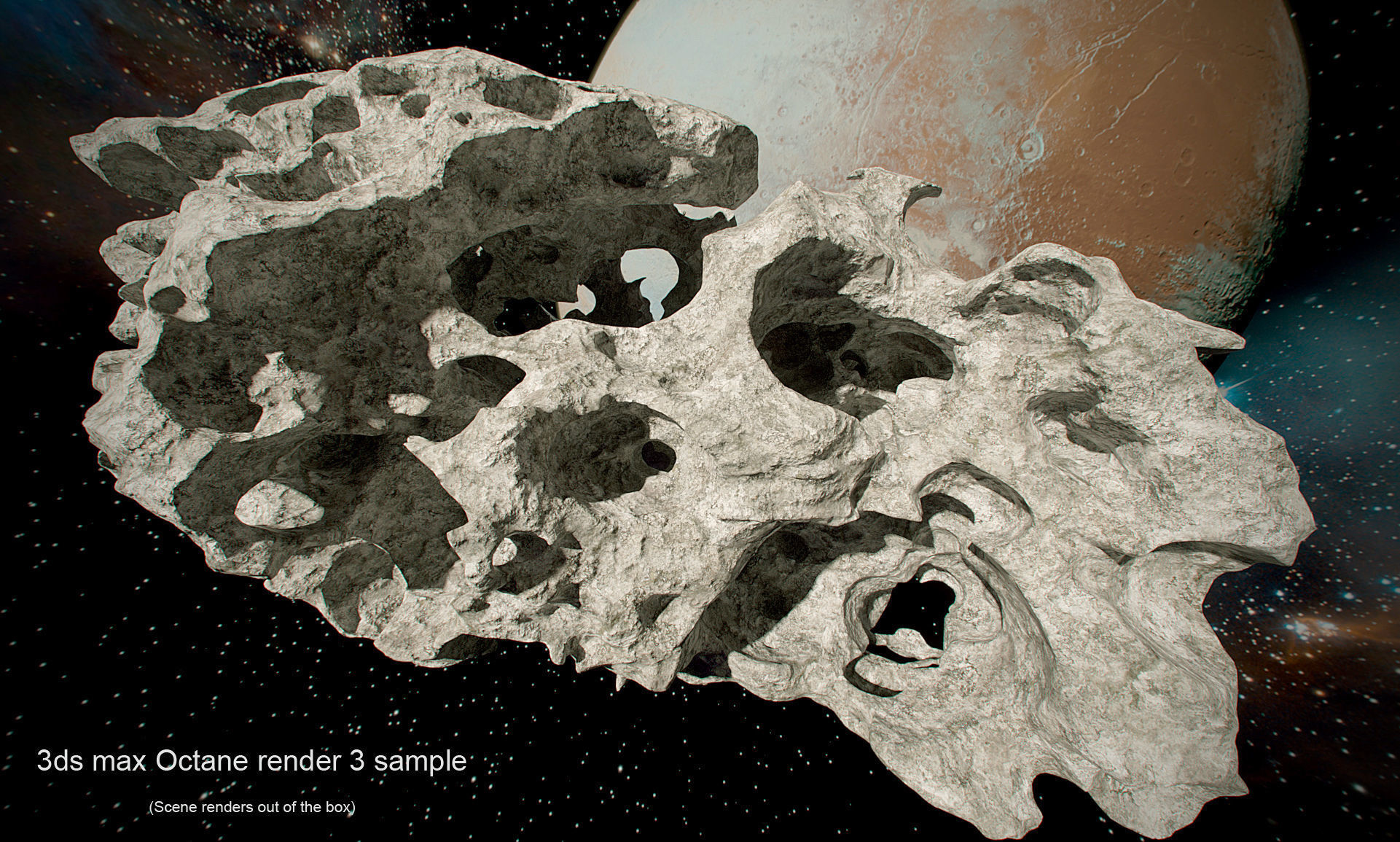 Detailed Asteroid2 Low-poly 3D model_26