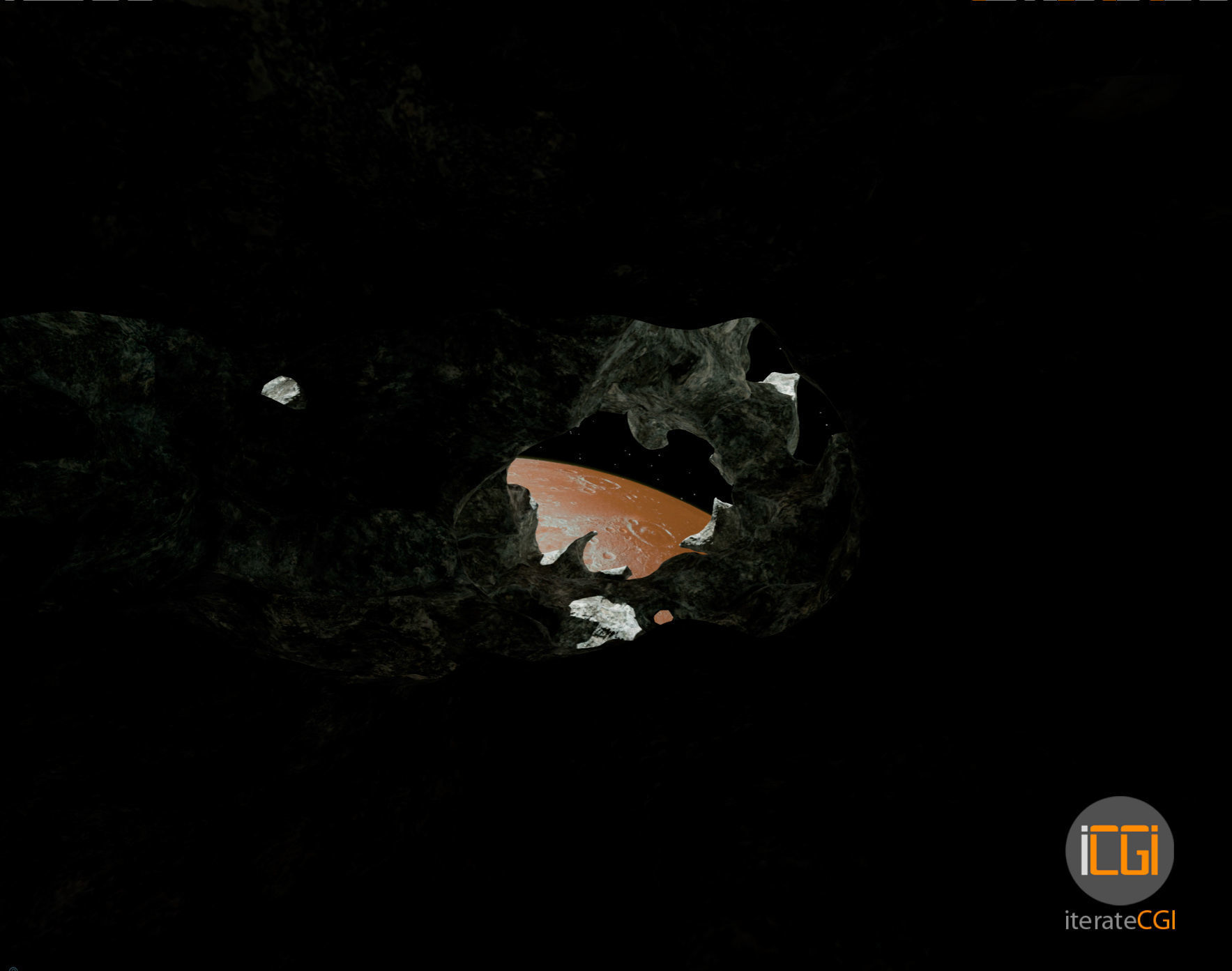 Detailed Asteroid2 Low-poly 3D model_8