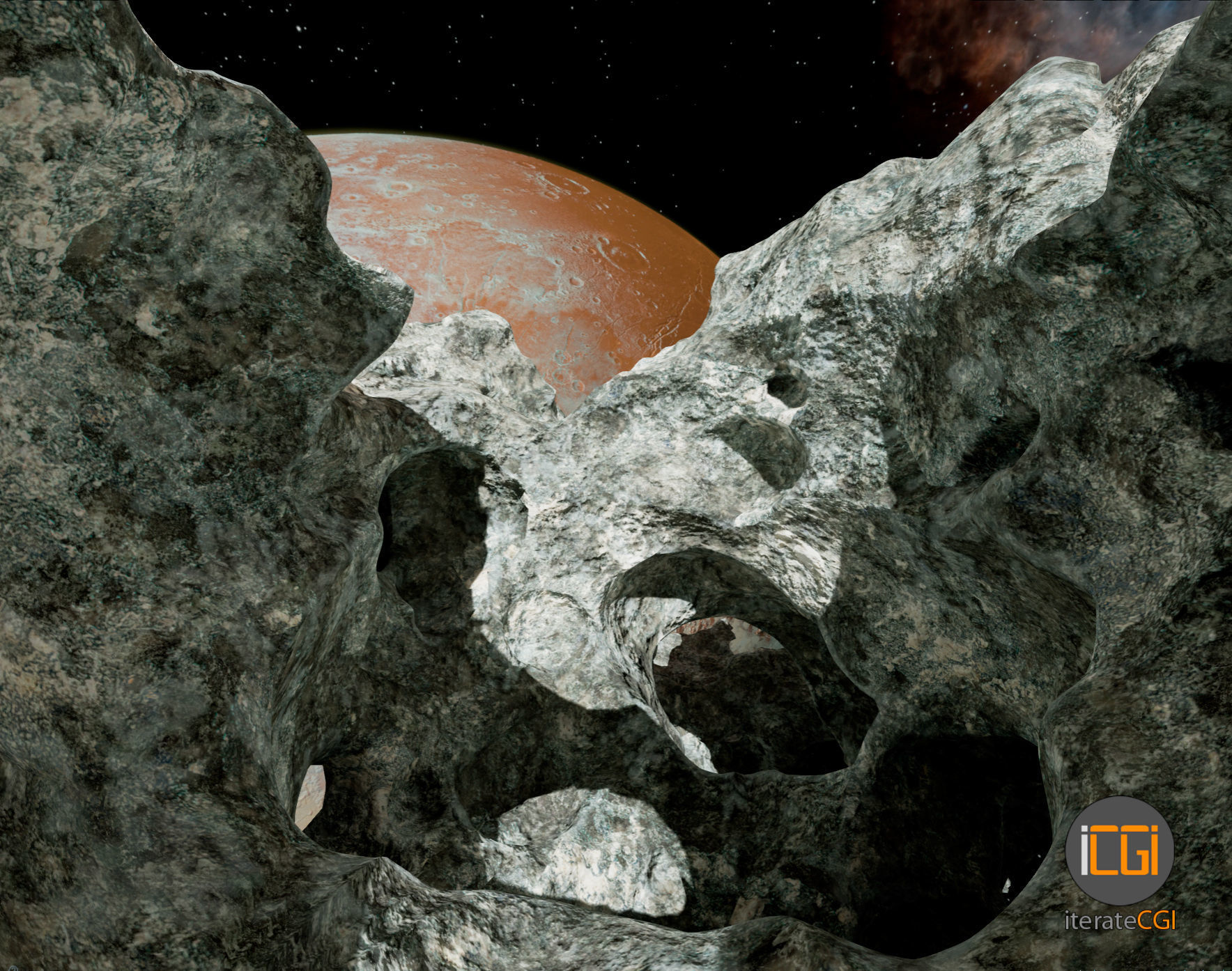 Detailed Asteroid2 Low-poly 3D model_15