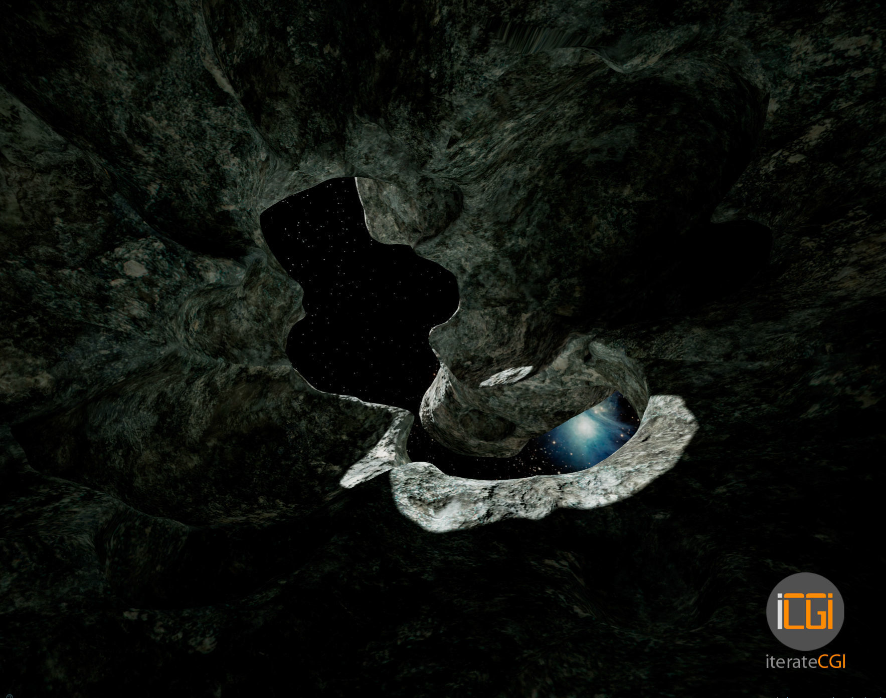 Detailed Asteroid2 Low-poly 3D model_16