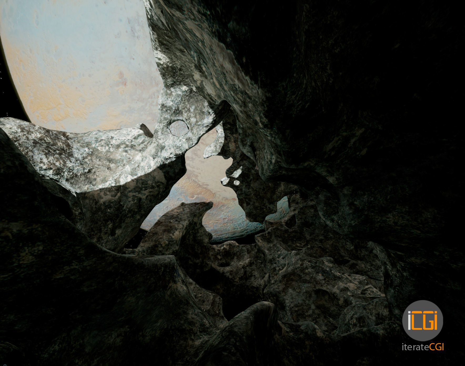 Detailed Asteroid2 Low-poly 3D model_18