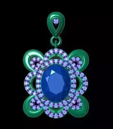 TJO 12 Diamond Earring 3D print model