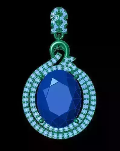 TJO 13 Diamond Pendant 3D print model
