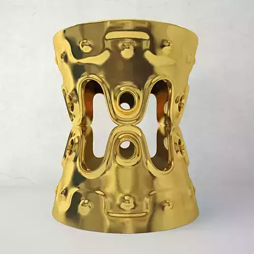 Ulu Concave Stool by Jonathan Adler 3D model