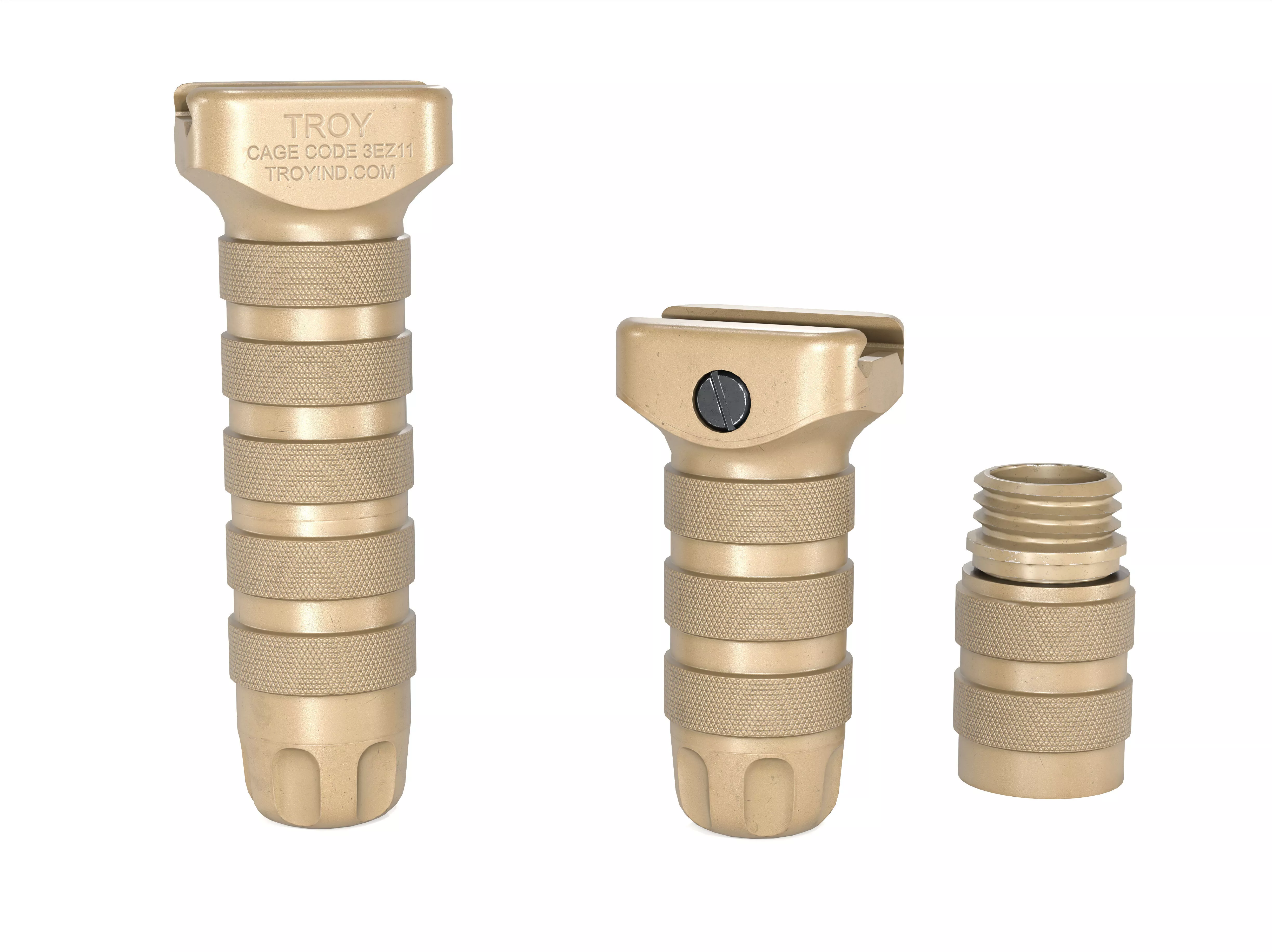 TROY Modular Combat Foregrip FDE Low-poly 3D model